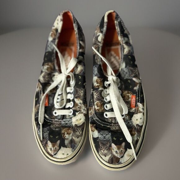 Vans X ASPCA Cat Sneakers Mens 6.5 Womens 8 Lace Up Kitty Rare Special Edition - Picture 2 of 8